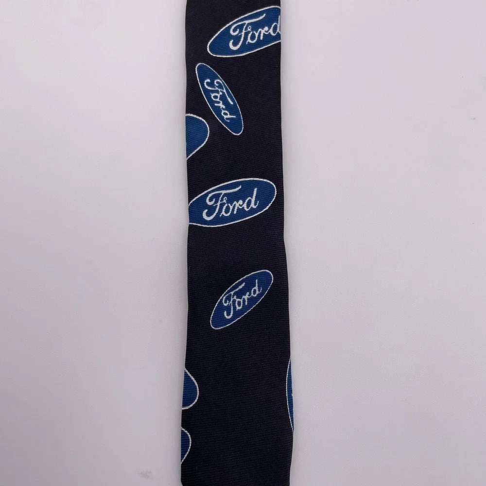 Ford Mustang‎ Tie Officially Licensed Silk Necktie Men's Blue Red Cars